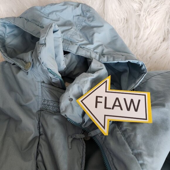 Vintage 80s Kent Street Womens Jacket Size Small Ski Pastel Blue Retro Full Zip - Picture 7 of 15